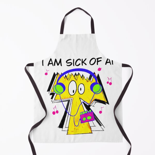 Item preview, I am Sick of AI I 80's I 90's Blue designed and sold by French Papyrus Studio.