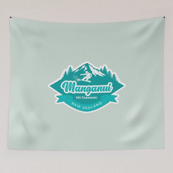 Item preview, Manganui Ski Field, Mt. Taranaki in Green designed and sold by MY NEW ZEALAND.