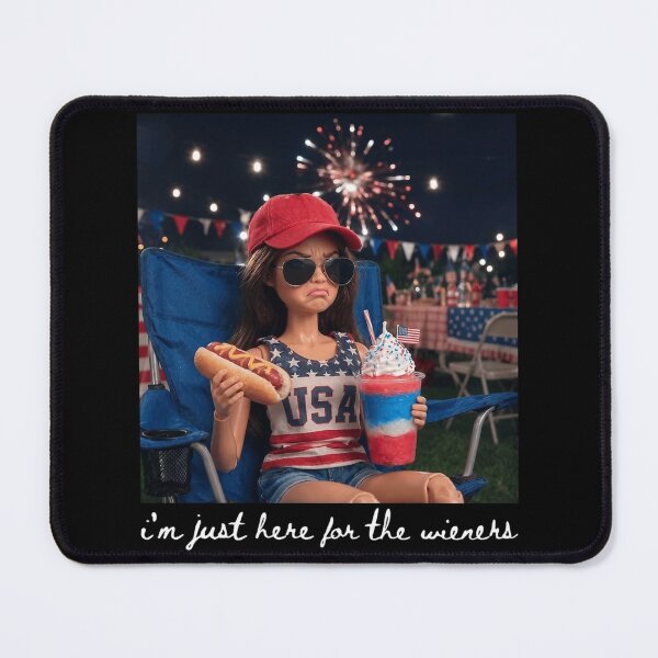Item preview, I'm Just Here for the Wieners Patriotic Humor designed and sold by ACozyChaos.