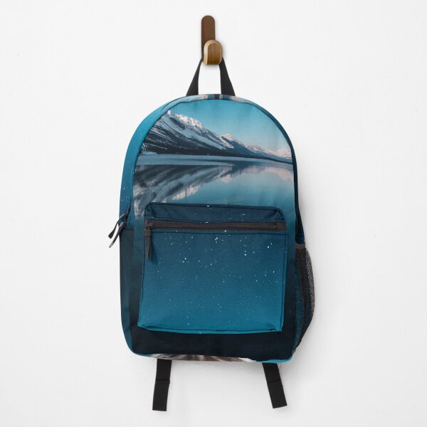Item preview, Crystal-Clear Frozen Lake Reflecting Snowy Mountains and Stars designed and sold by StudioForge.
