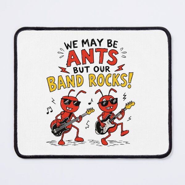 Item preview, Funny Ant Band Rocks T-Shirt | Cartoon Rock Ant Musicians Gift for Music Lovers designed and sold by Popstudio85.