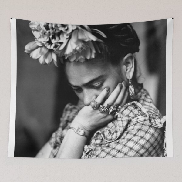 Item preview, Vintage Woman Flower Crown Black White designed and sold by colinterrell.