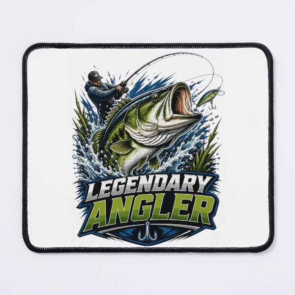 Item preview, Legendary Angler Bass Fishing Big Catch Fisherman Shirt designed and sold by WearTheVibe Store.