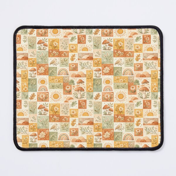 Item preview, Boho Nature Patchwork Seamless Pattern designed and sold by AuudiVasustudio.