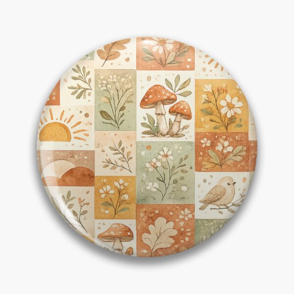 Item preview, Boho Nature Patchwork Seamless Pattern designed and sold by AuudiVasustudio.