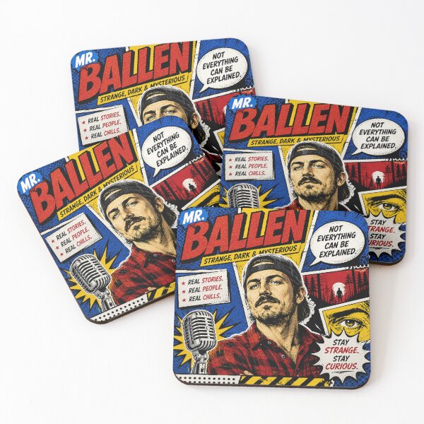 Item preview, Mr. Ballen Pop Art Comic Mystery Podcast Design designed and sold by Abidel.