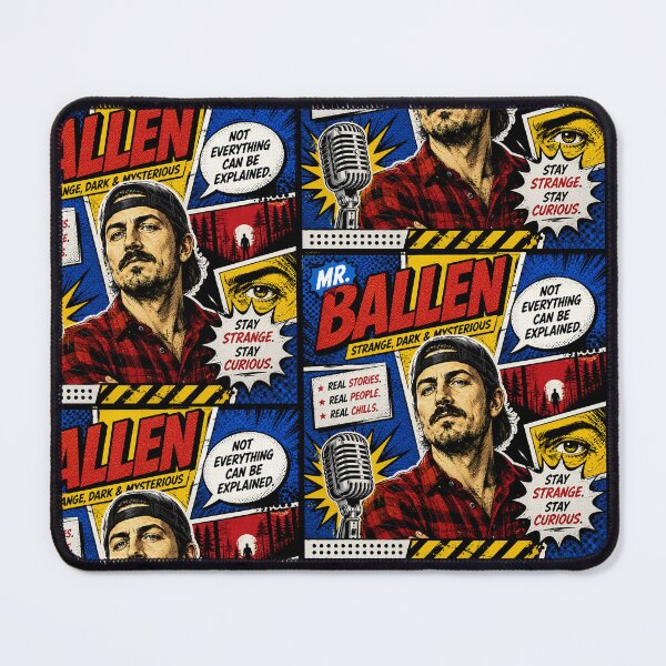 Item preview, Mr. Ballen Pop Art Comic Mystery Podcast Design designed and sold by Abidel.