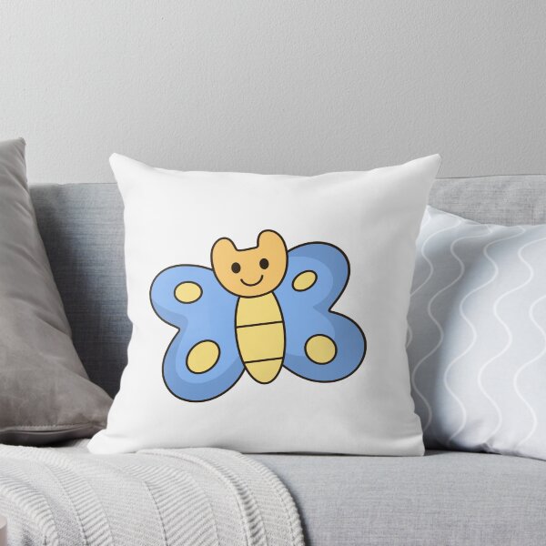 Item preview, Cute Pastel Blue Butterfly Cartoon For Kids designed and sold by Porpor Artwork.
