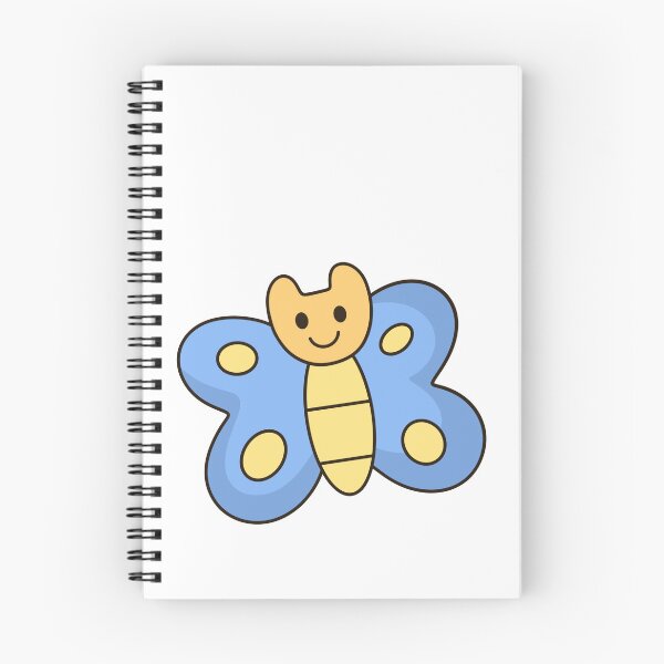 Item preview, Cute Pastel Blue Butterfly Cartoon For Kids designed and sold by Porpor Artwork.