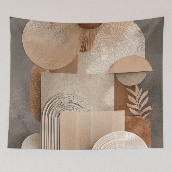 Item preview, Neutral Boho Sun - Minimalist Greige Taupe Design designed and sold by DkSpirit.