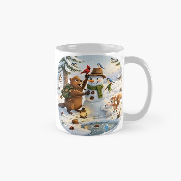 Item preview, Happy Beaver Adventures – Building the Woodland Snowman designed and sold by Clothes With Smiling Animals Walt Gral.