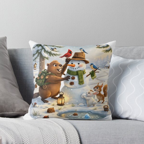 Item preview, Happy Beaver Adventures – Building the Woodland Snowman designed and sold by Clothes With Smiling Animals Walt Gral.