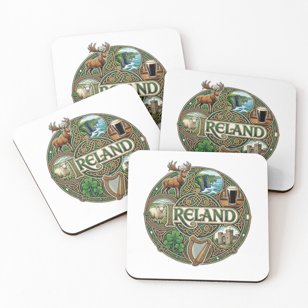 Item preview, Coasters (Set of 4) designed and sold by FunFitsFactory.