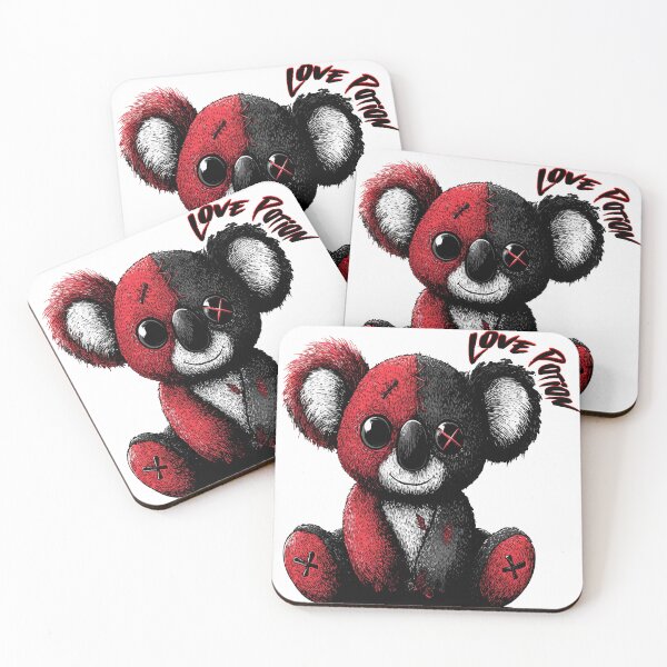 Item preview, Love Potion Black and Red Koala Bear designed and sold by RichardRags.
