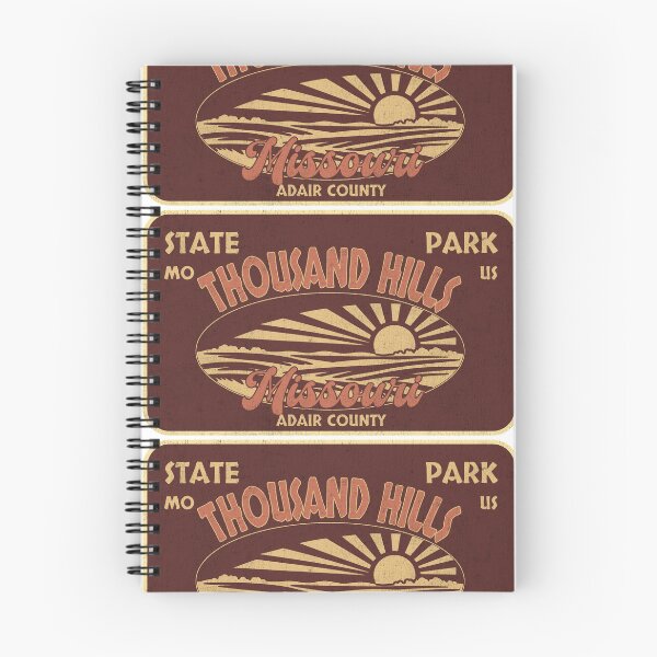 Item preview, Thousand Hills State Park, Adair County, Missouri, badge design designed and sold by Wanderful-roads.