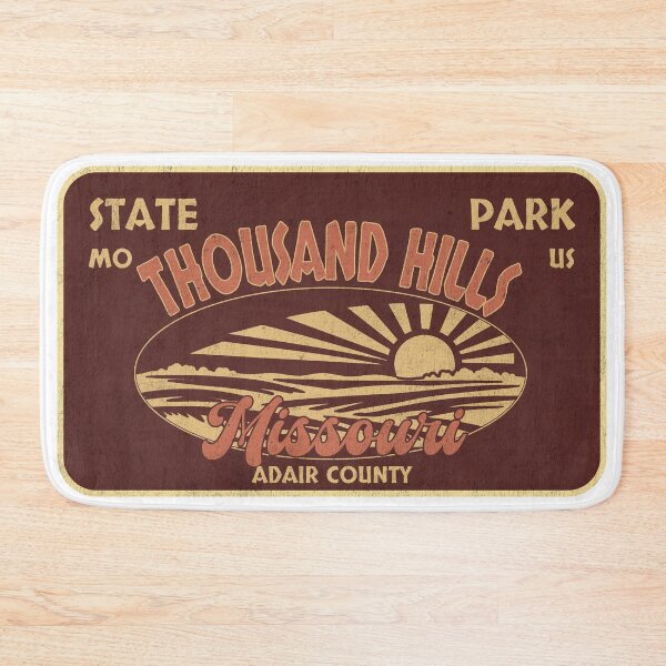 Item preview, Thousand Hills State Park, Adair County, Missouri, badge design designed and sold by Wanderful-roads.