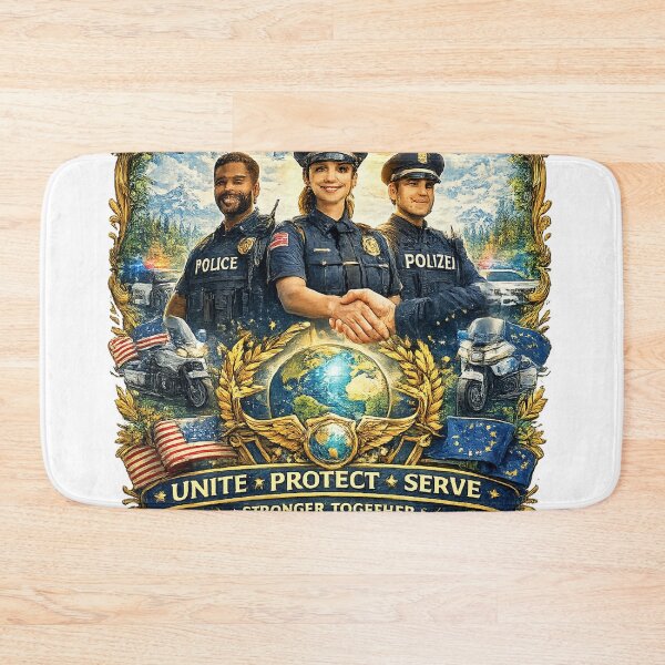Item preview, International Day of Police Cooperation 2026 | Unite • Protect • Serve | Global Law Enforcement T-Shirt designed and sold by GooniSL.