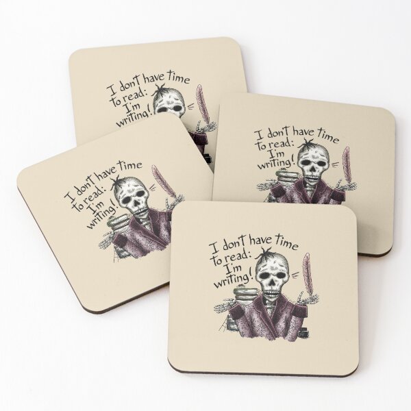 Item preview, I don't have time to read: I'm writing! designed and sold by Myriam Plante - artiste et auteure.