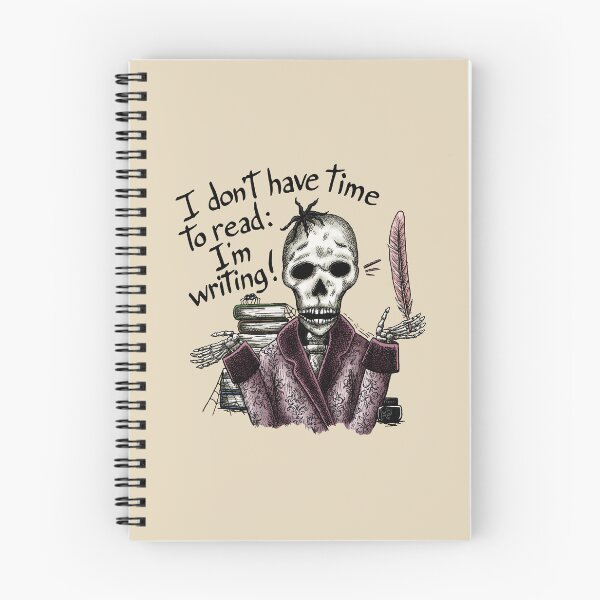 Item preview, I don't have time to read: I'm writing! designed and sold by Myriam Plante - artiste et auteure.