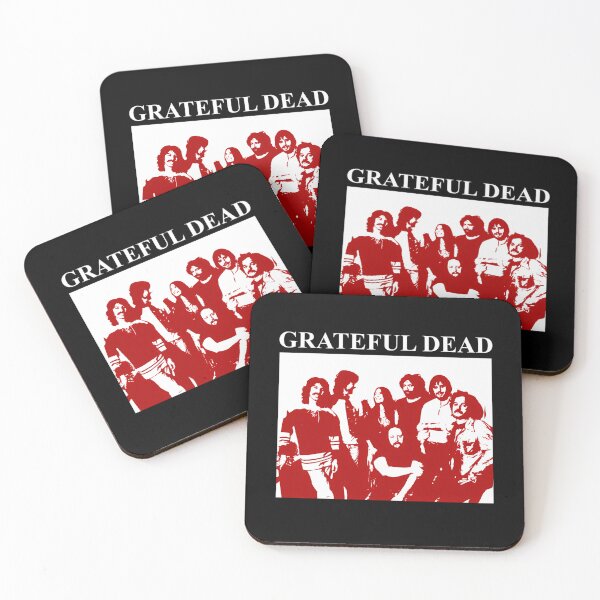 Item preview, Grateful Dead Red And White Group Portrait Silhouette designed and sold by CHARACTERS  SR COMICON.