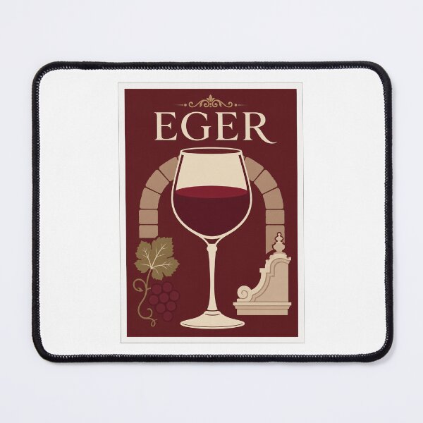 Item preview, Eger Red Wine Travel Poster designed and sold by Beyond Destinations.