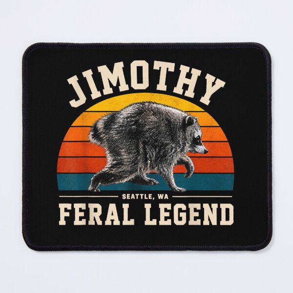 Item preview, Jimothy Raccoon Seattle Feral Legend Meme designed and sold by Theaurore.