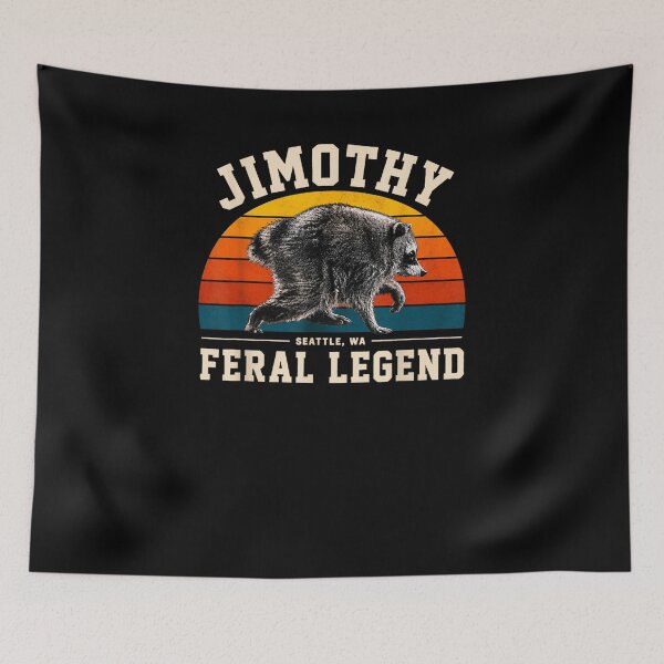 Item preview, Jimothy Raccoon Seattle Feral Legend Meme designed and sold by Theaurore.