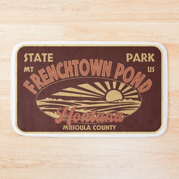 Item preview, Frenchtown Pond State Park, Missoula County, Montana, badge design designed and sold by Wanderful-roads.
