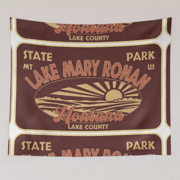 Item preview, Lake Mary Ronan State Park, Lake County, Montana, badge design designed and sold by Wanderful-roads.