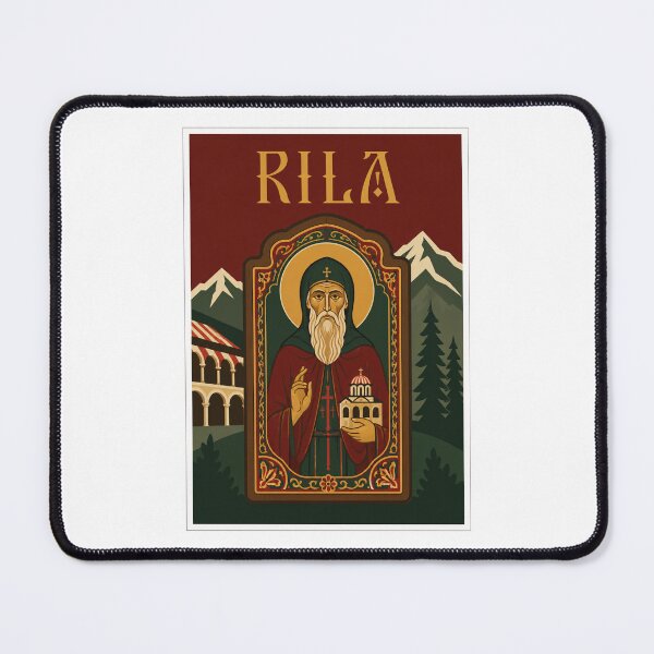 Item preview, Rila Monastery Orthodox Icon Travel Poster designed and sold by Beyond Destinations.