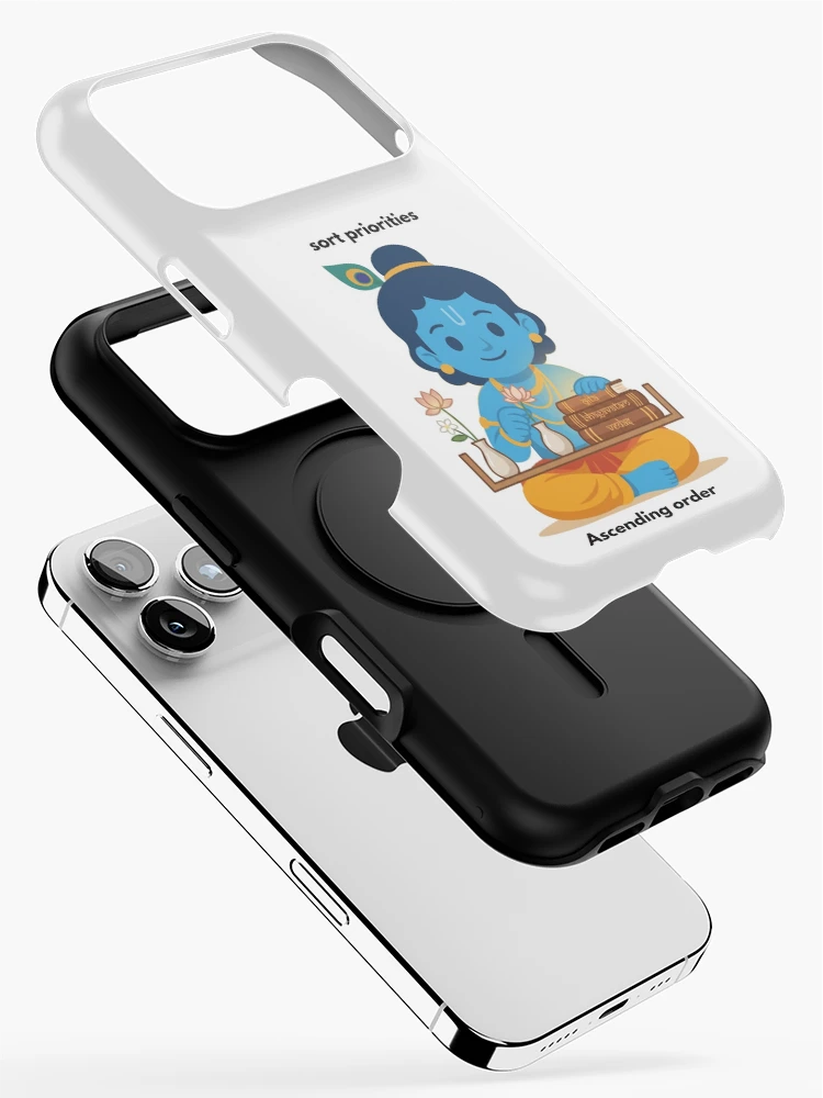 Thumbnail 2 of 4, iPhone Case, sort priorities | Linux Developer Sticker | Terminal Tech Humor designed and sold by BhaktiByte.
