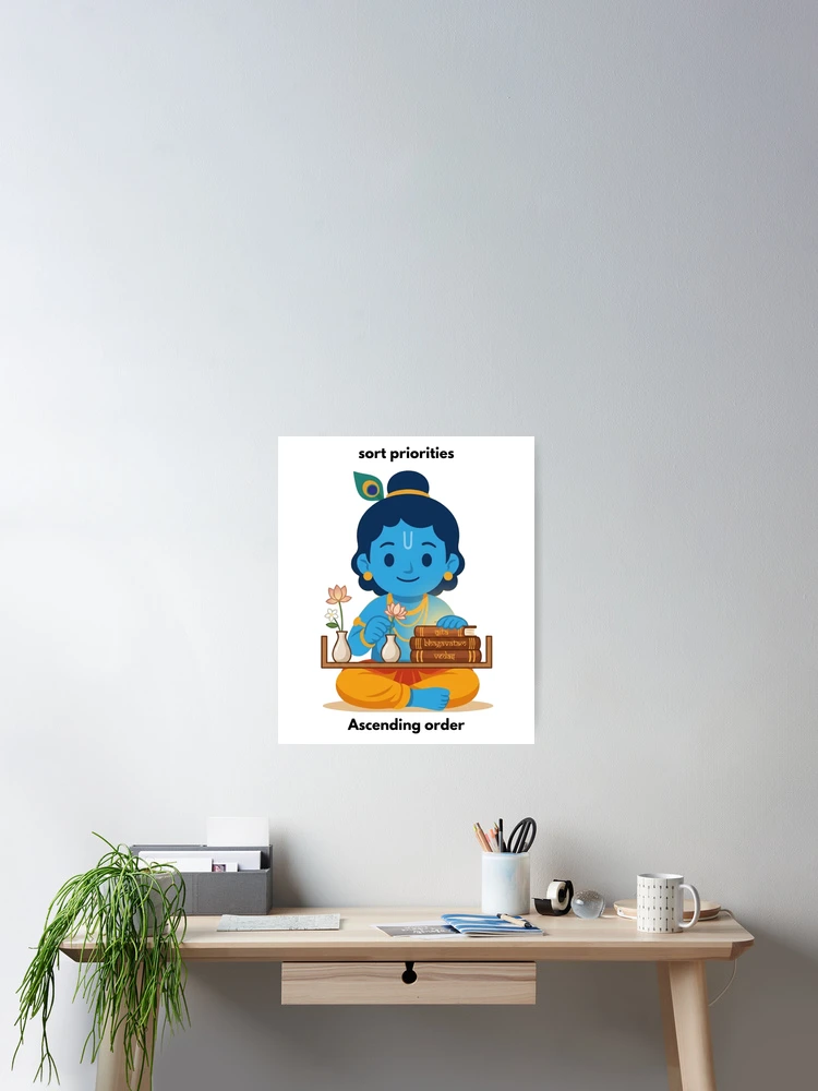 Thumbnail 2 of 3, Poster, sort priorities | Linux Developer Sticker | Terminal Tech Humor designed and sold by BhaktiByte.