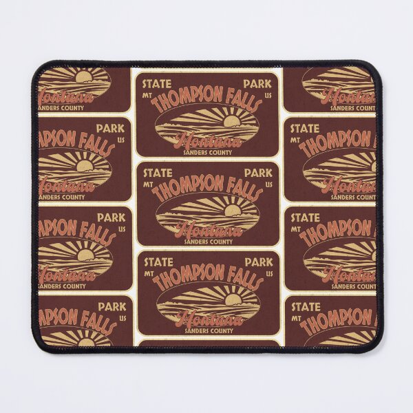 Item preview, Thompson Falls State Park, Sanders County, Montana, badge design designed and sold by Wanderful-roads.