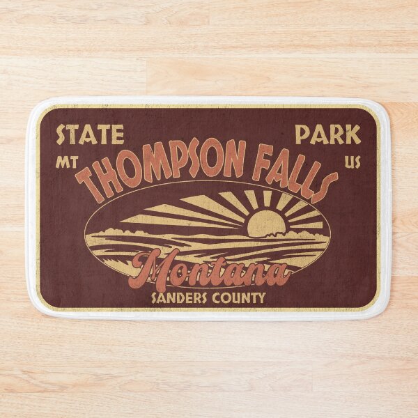 Item preview, Thompson Falls State Park, Sanders County, Montana, badge design designed and sold by Wanderful-roads.