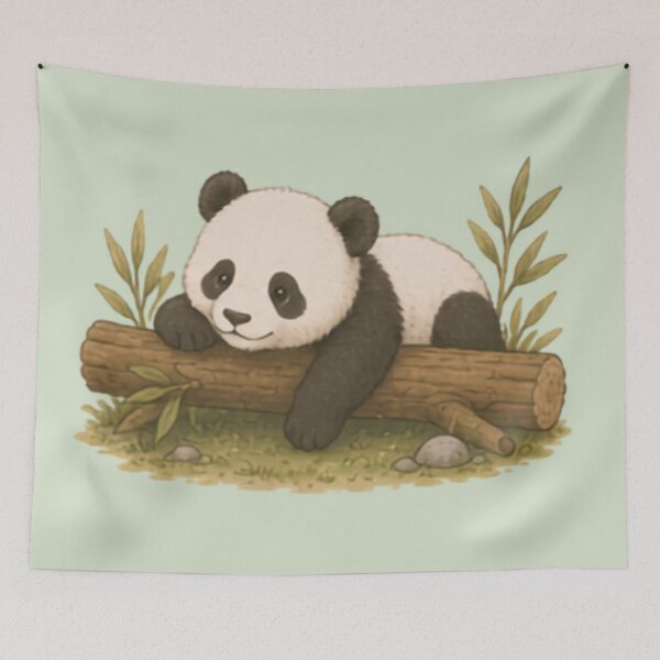 Item preview, Lazy Day Giant Panda designed and sold by MellowMunchkins.