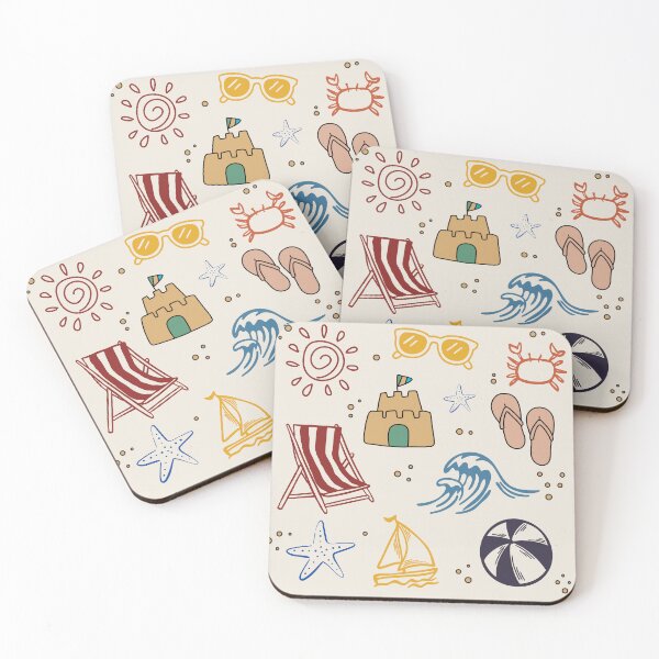 Item preview, Nothing But Summer Fun Cute Doodle Aesthetic Pattern designed and sold by LibertyHub.