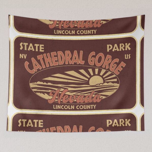 Item preview, Cathedral Gorge State Park, Lincoln County, Nevada, badge design designed and sold by Wanderful-roads.