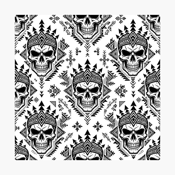 Item preview, Dark Bohemian Skull designed and sold by Rama KLK.