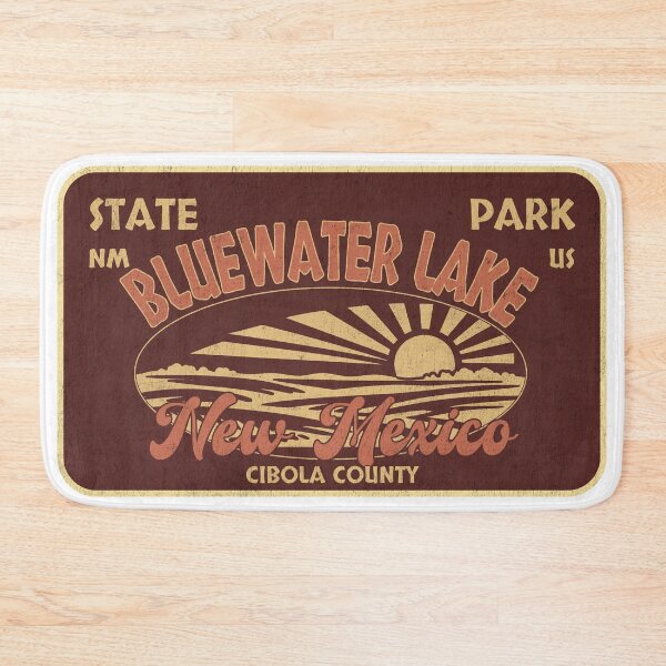 Item preview, Bluewater Lake State Park, Cibola County, New Mexico, badge design designed and sold by Wanderful-roads.
