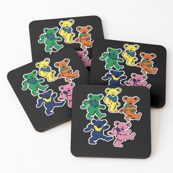 Item preview, Grateful Dead Dancing Bears Multicolored Rock Band designed and sold by UrwaCollections.