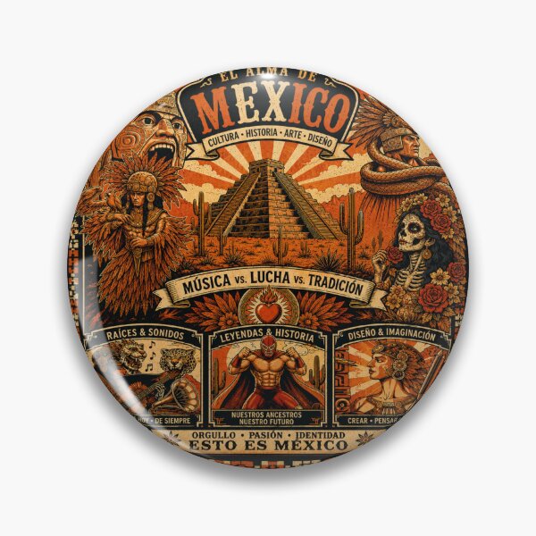 Item preview, El Alma de México – Vintage Mexican Culture Poster designed and sold by zumerdiego.
