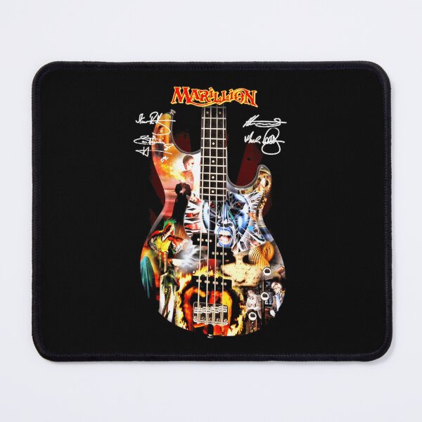 Item preview, Marillion Progressive Rock Guitar Collage With Signatures designed and sold by UrwaCollections.