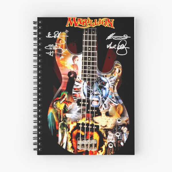 Item preview, Marillion Progressive Rock Guitar Collage With Signatures designed and sold by UrwaCollections.