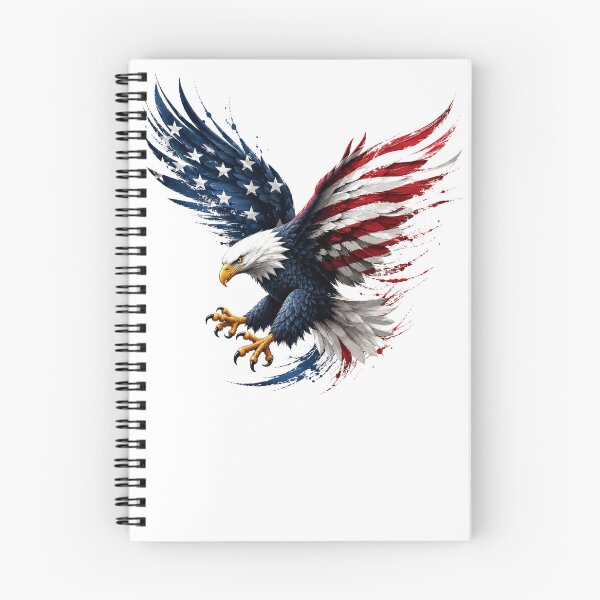 Item preview, Soaring American Bald Eagle with American Flag designed and sold by Combat Skies.