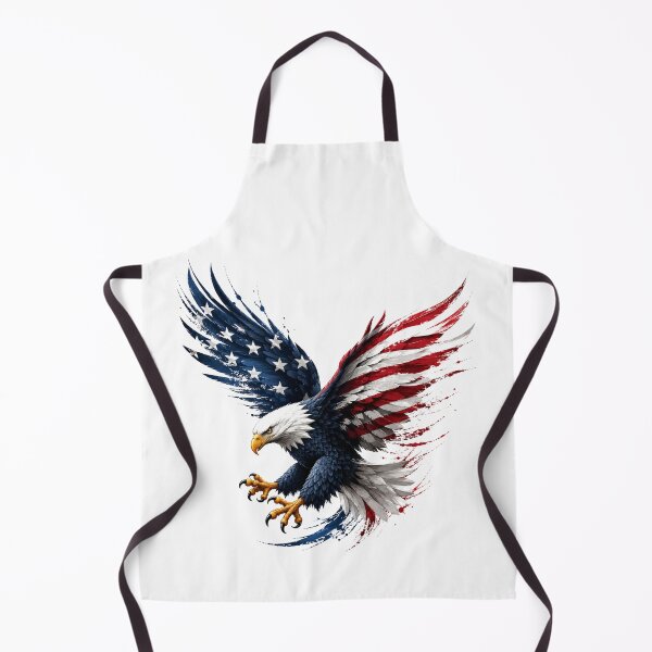 Item preview, Soaring American Bald Eagle with American Flag designed and sold by Combat Skies.
