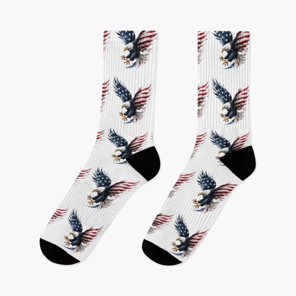 Item preview, Soaring American Bald Eagle with American Flag designed and sold by Combat Skies.