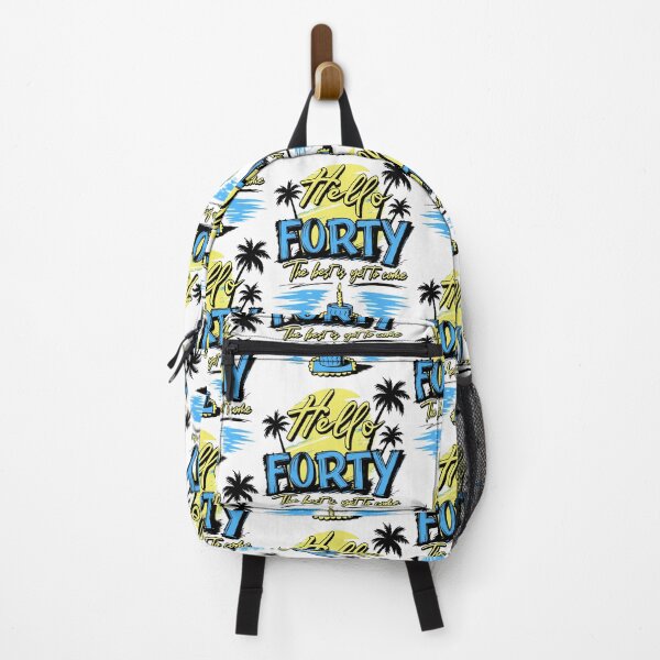 Item preview, Hello Forty Tropical Summer Beach 40th Birthday Vacation Celebration Design designed and sold by illeN-Art-World.