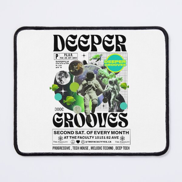 Item preview, DEEPER GROOVES - Zero G Life (Black) designed and sold by Discothreadz.