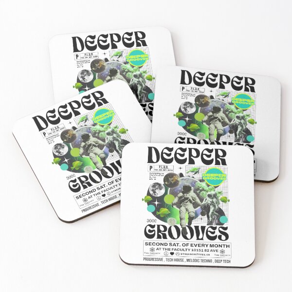Item preview, DEEPER GROOVES - Zero G Life (Black) designed and sold by Discothreadz.