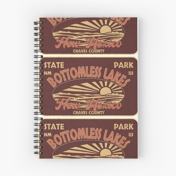 Item preview, Bottomless Lakes State Park, Chaves County, New Mexico, badge design designed and sold by Wanderful-roads.